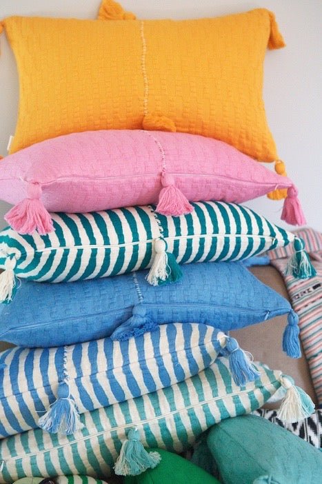 Antigua Pillow - Sky Blue Solid