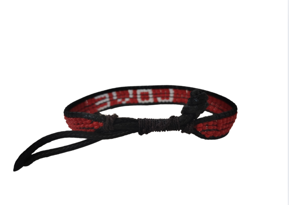 Red Love Beaded Bracelet – Handmade with Purpose