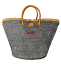 Ash Wisdom Handmade Sisal Straw Basket Tote Bag