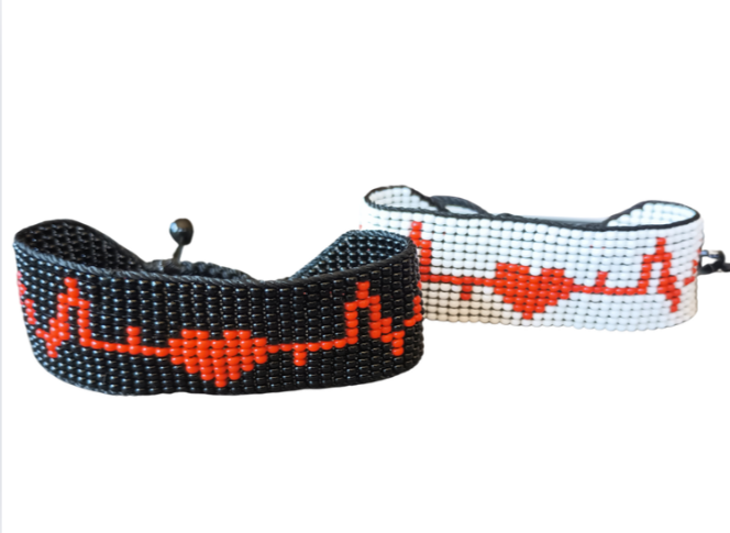Enduring Pulse Hand Beaded Bracelet