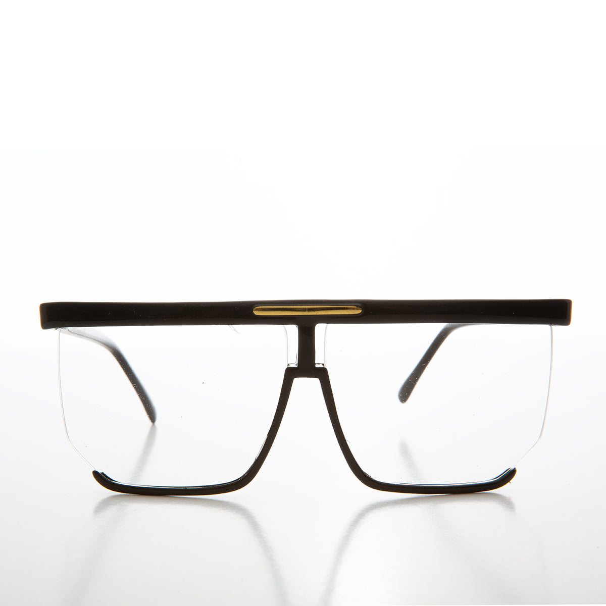 Flat Top Protective Safety Eyeglasses - Plot