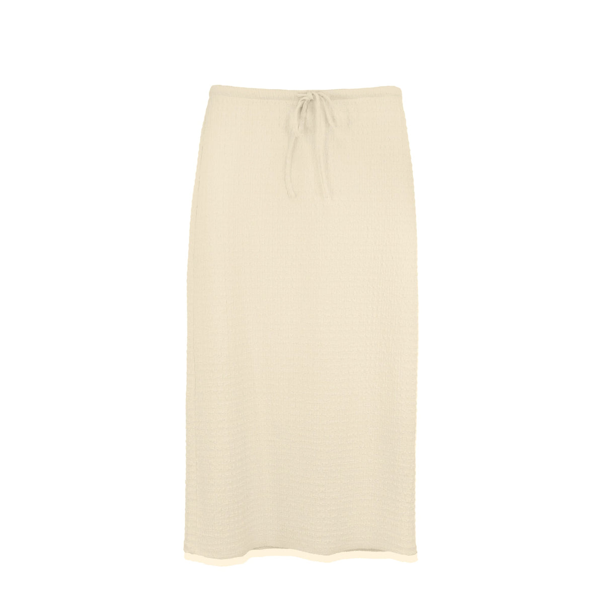 CRINKLE CREAM SKIRT