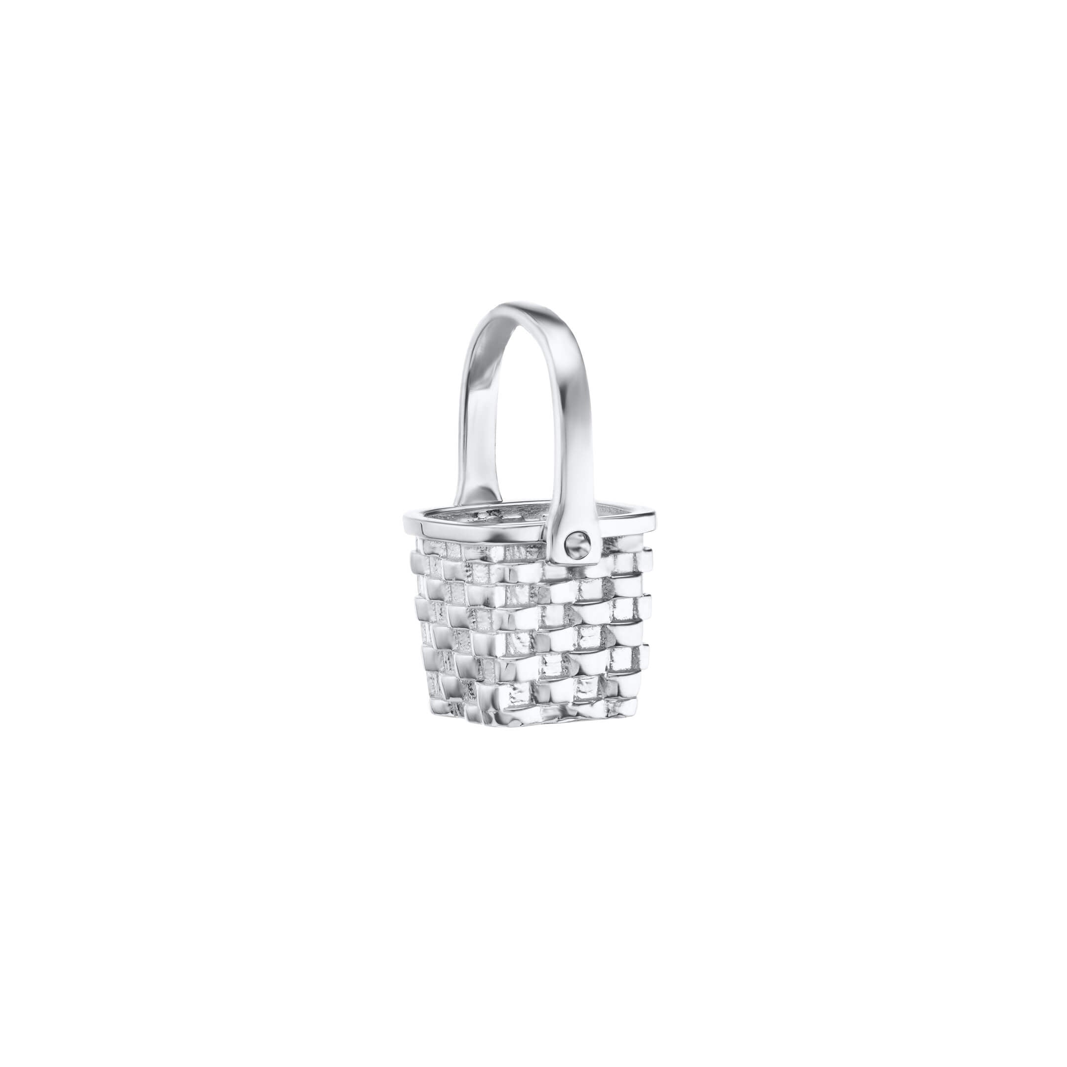 Silver Basket Case Pendant