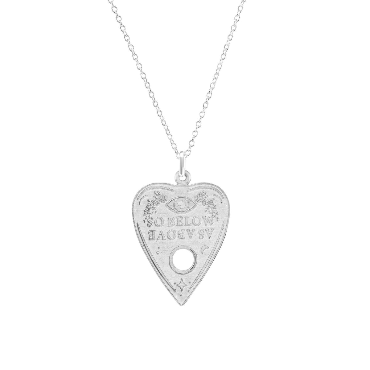 Silver Ouija Slider Pendant