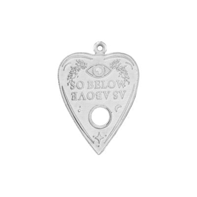 Silver Ouija Slider Pendant