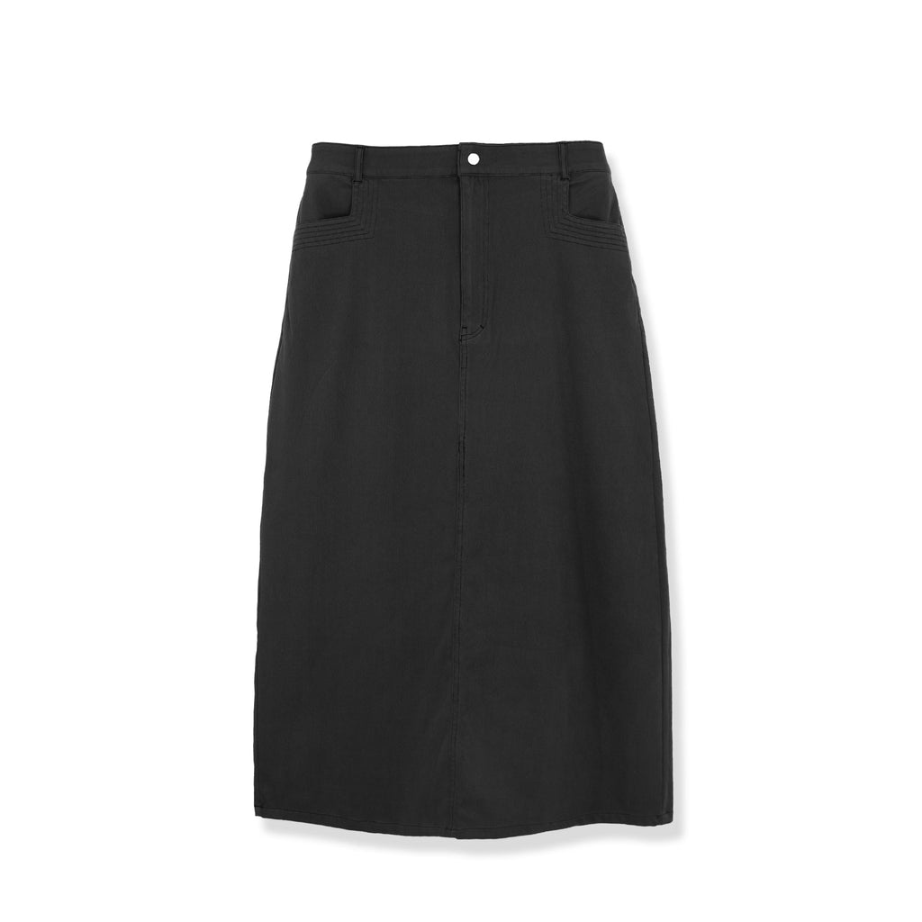 STRETCH COLORED DENIM  SKIRT