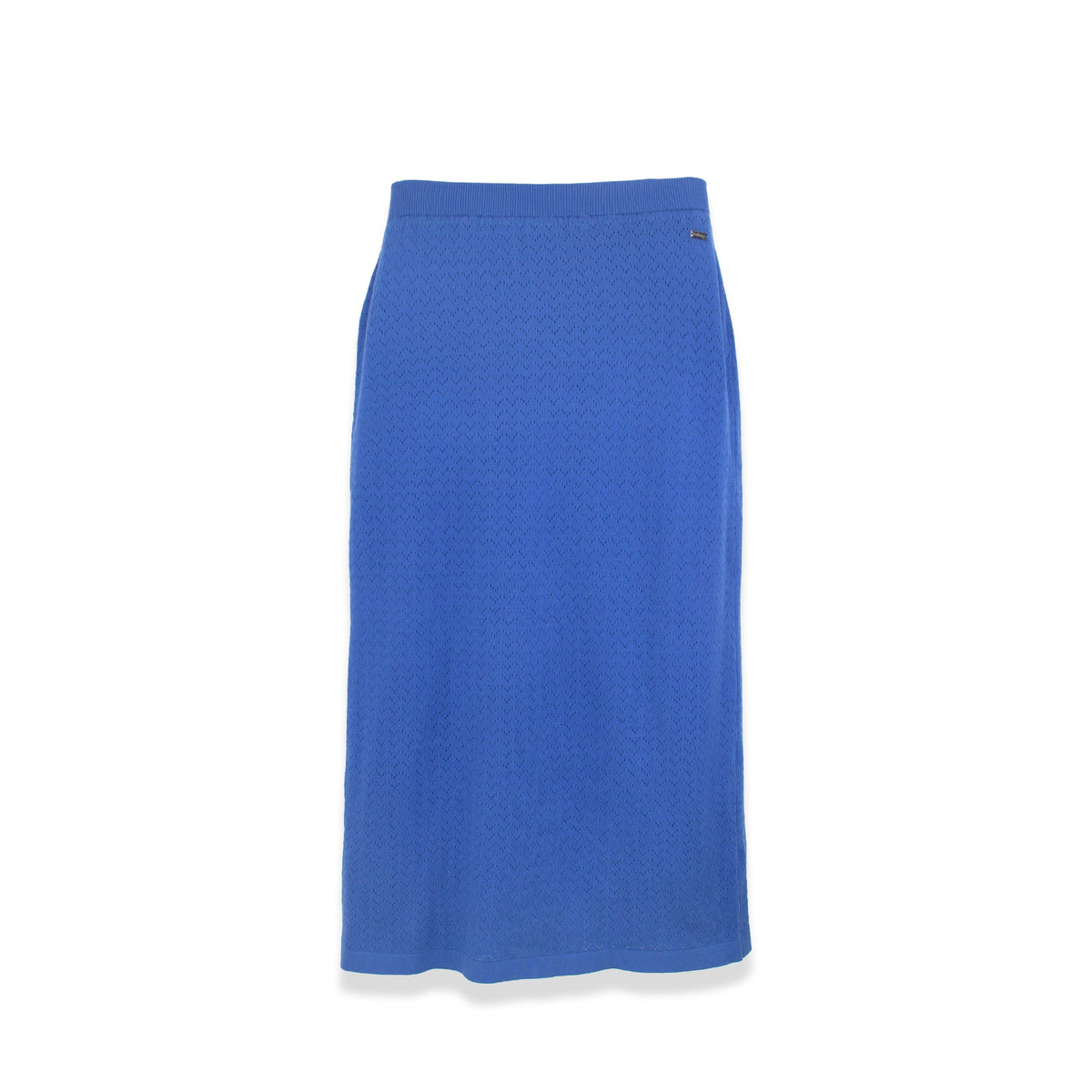 EYELET KNIT SKIRT