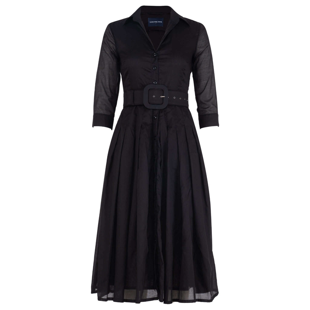 Audrey Dress #4 Solid Black Dress