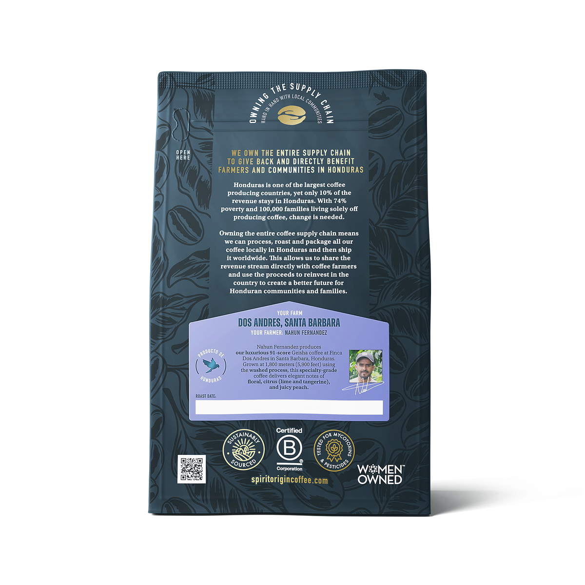Honduras Dos Andres Gesha Washed – Light Roast Specialty Coffee