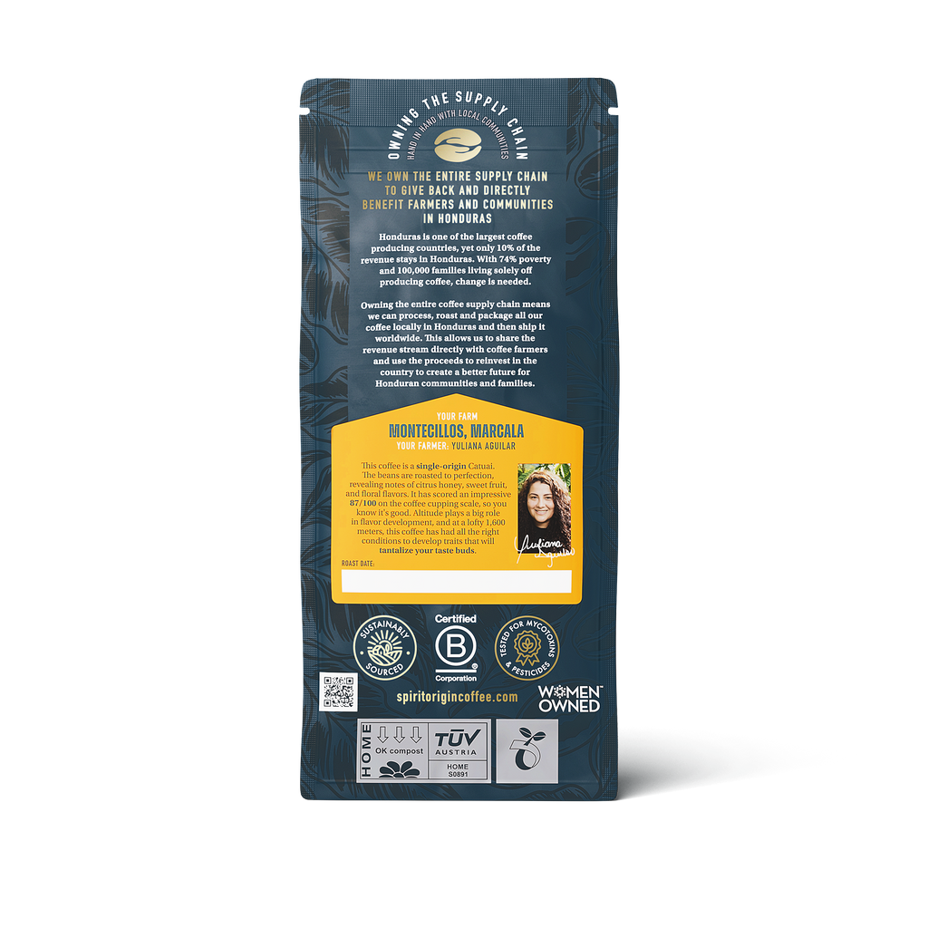 Honduras Montecillos Catuai Washed 1.8oz (50g) Sample bag