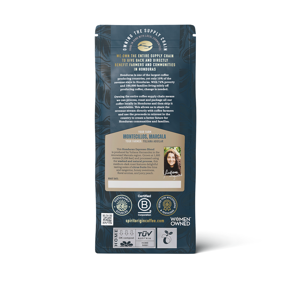Honduran Espresso Blend Coffee 1.8oz (50g) Sample bag