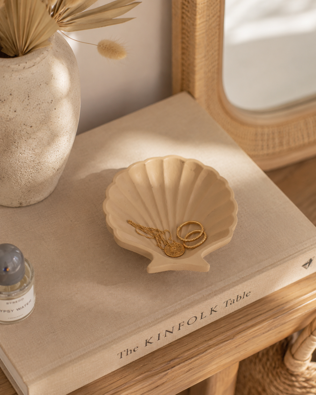 Stucco Shell Trinket Tray