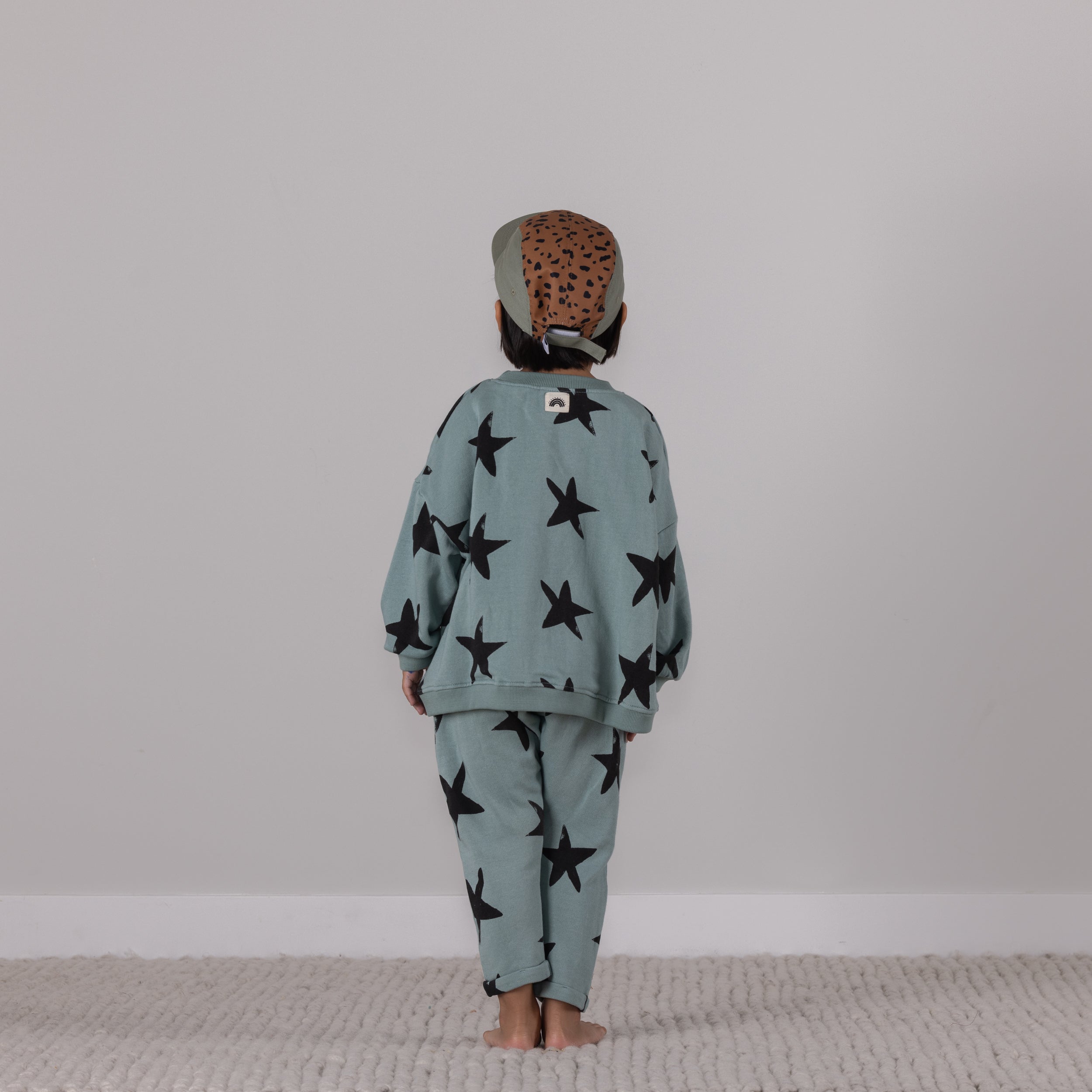 Five-Panel Hat - Green/Cheetah