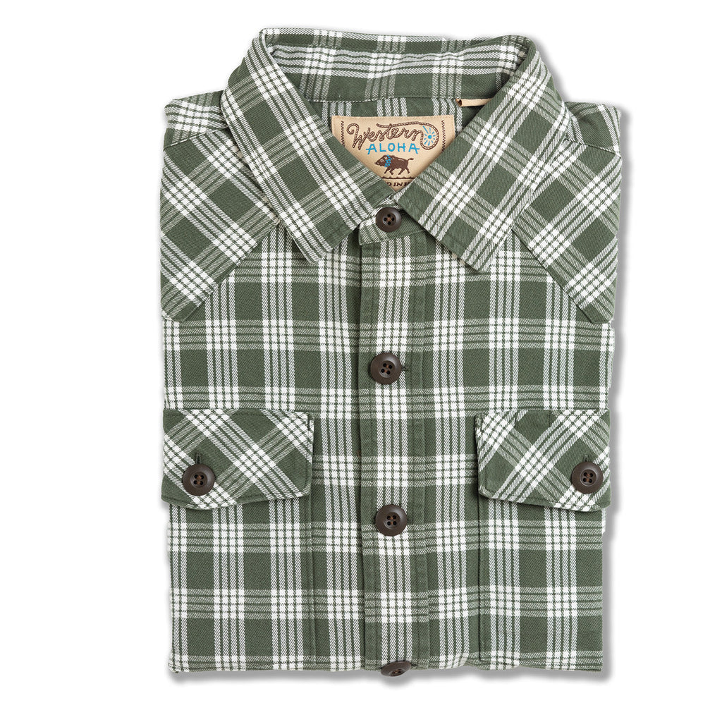 Waimea Overshirt Lanikai Green Palaka