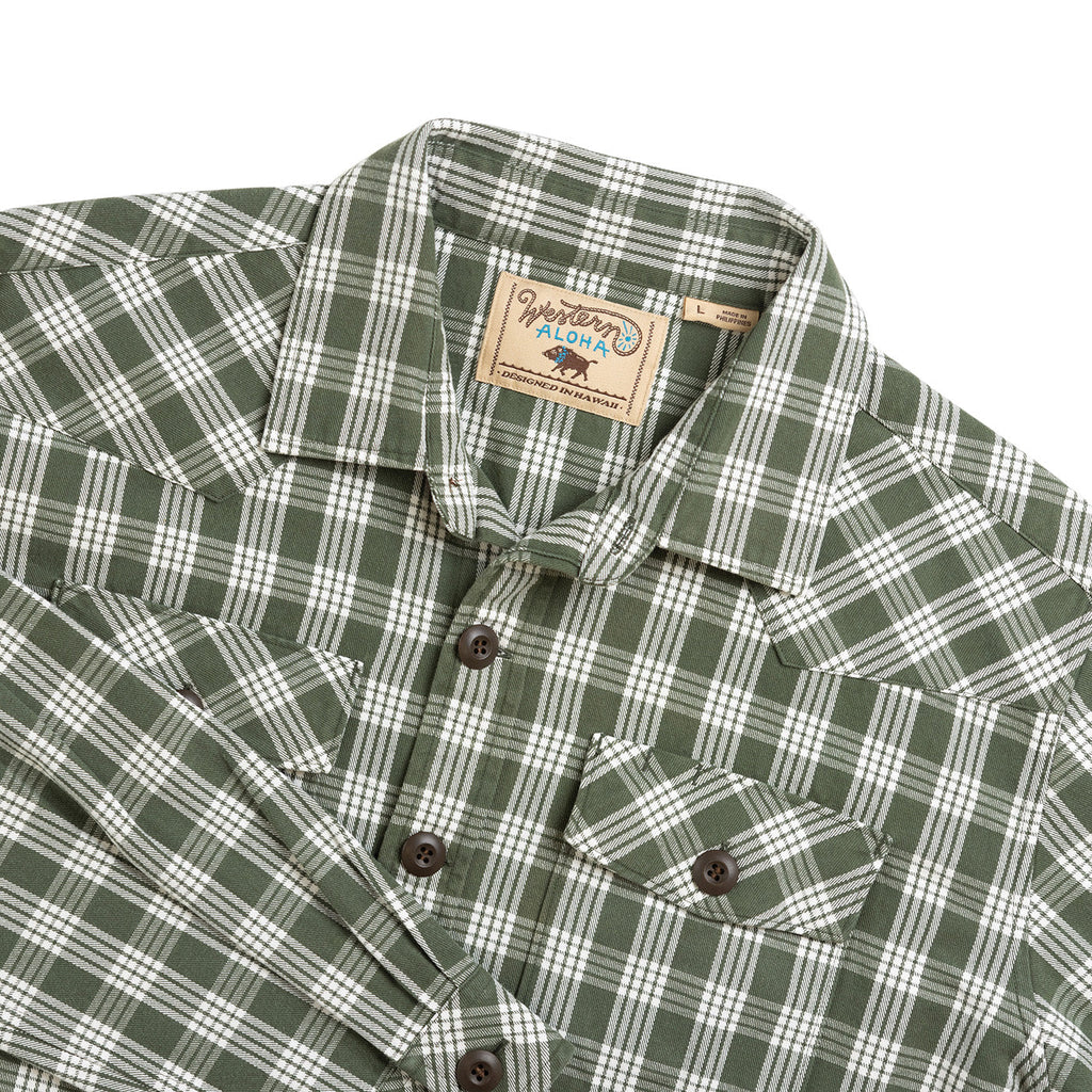 Waimea Overshirt Lanikai Green Palaka