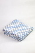 Quilted Sujani Throw Blanket - Soft Blue Grey