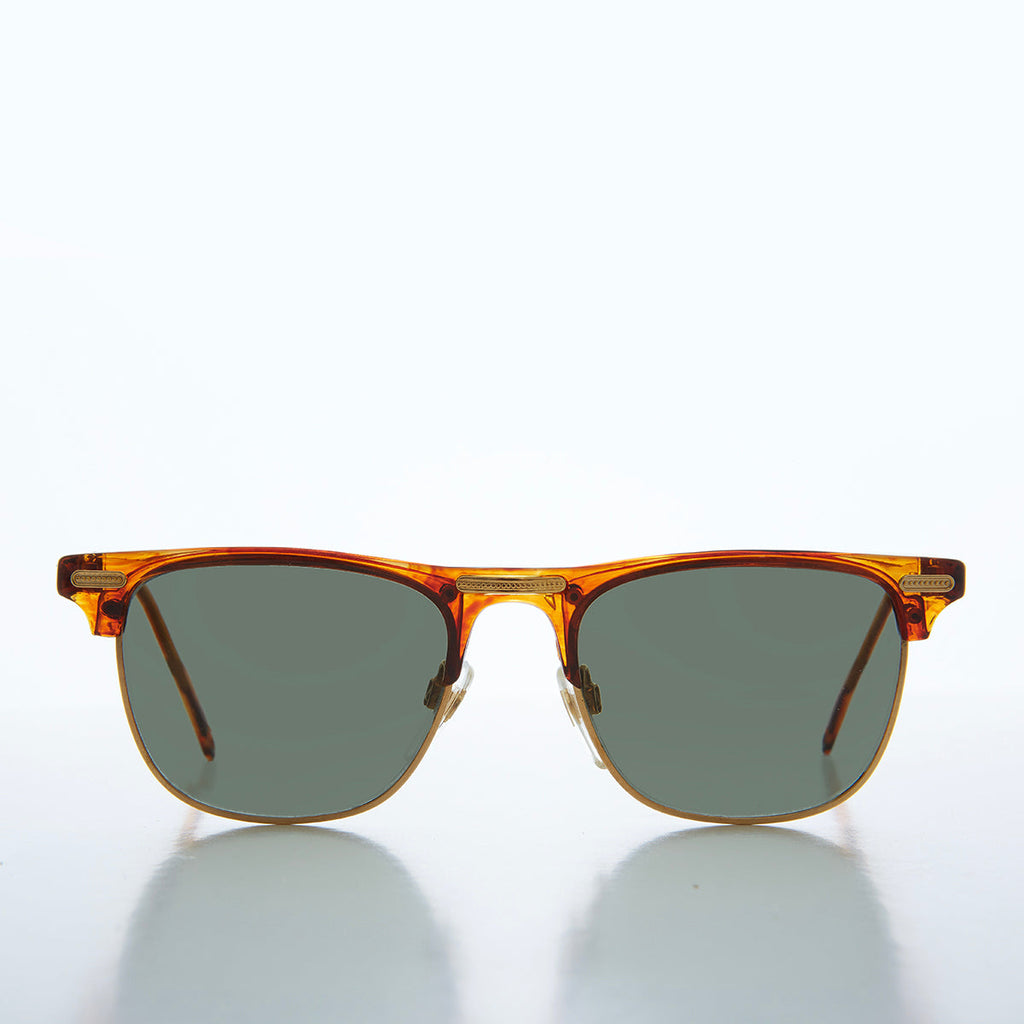 Half Frame Classic 90s Sunglasses - Omar