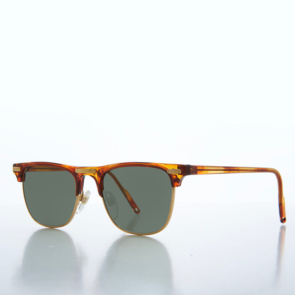 Half Frame Classic 90s Sunglasses - Omar