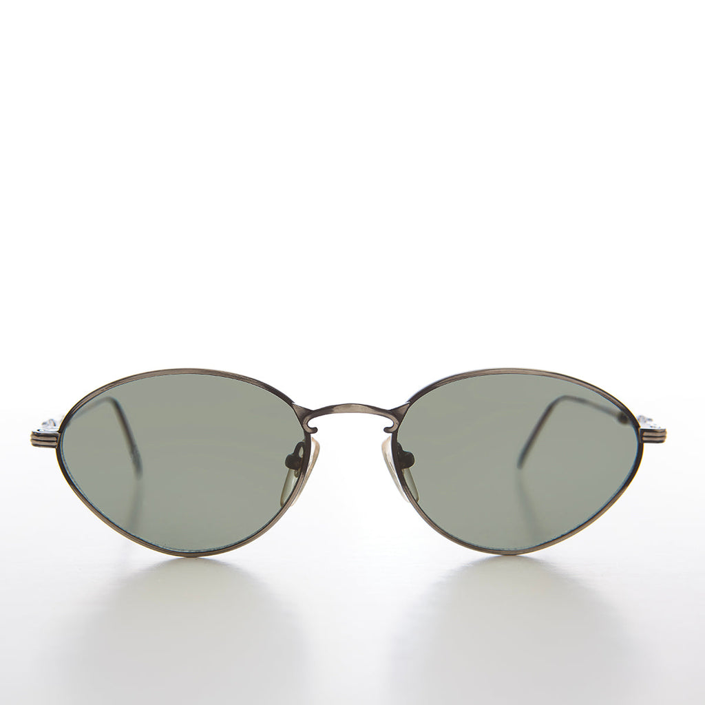 Simple Oval Minimal Vintage Sunglasses - Torres