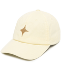 Pastel Yellow Baseball Cap With Glitter Star