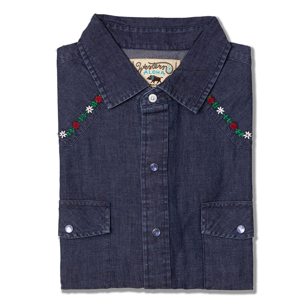 Embroidered Ohia Snap Shirt