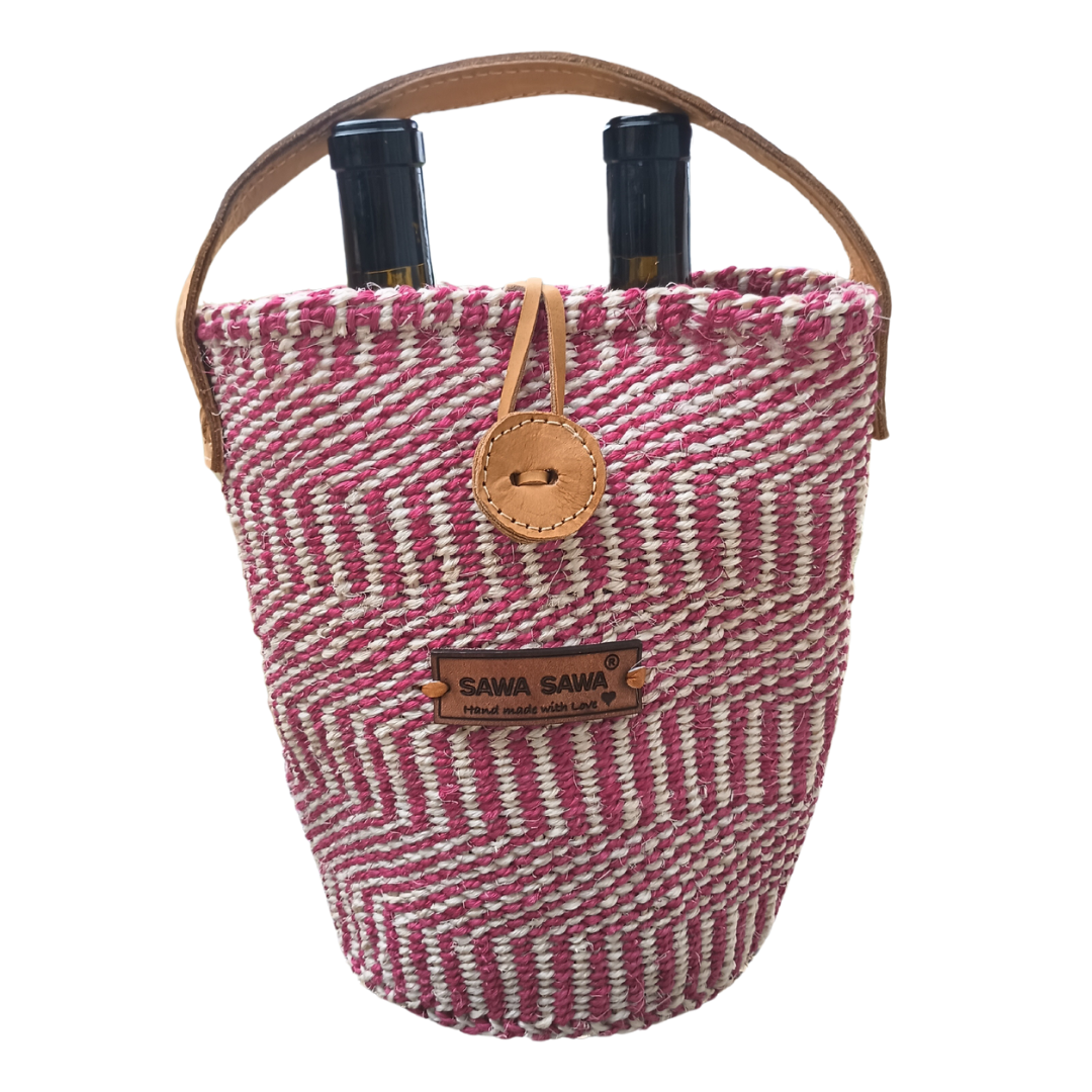 Harmony Spirit Handmade Sisal Wine Gifting Basket