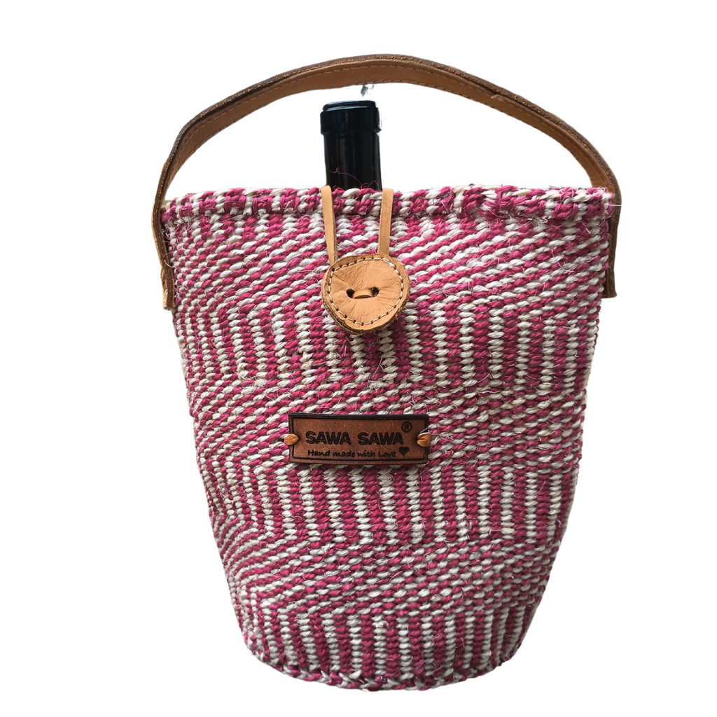 Harmony Spirit Handmade Sisal Wine Gifting Basket