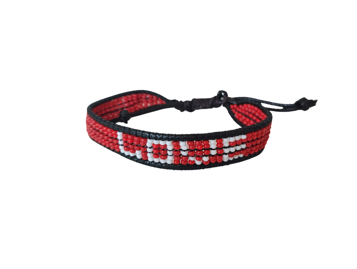 Red Love Beaded Bracelet – Handmade with Purpose