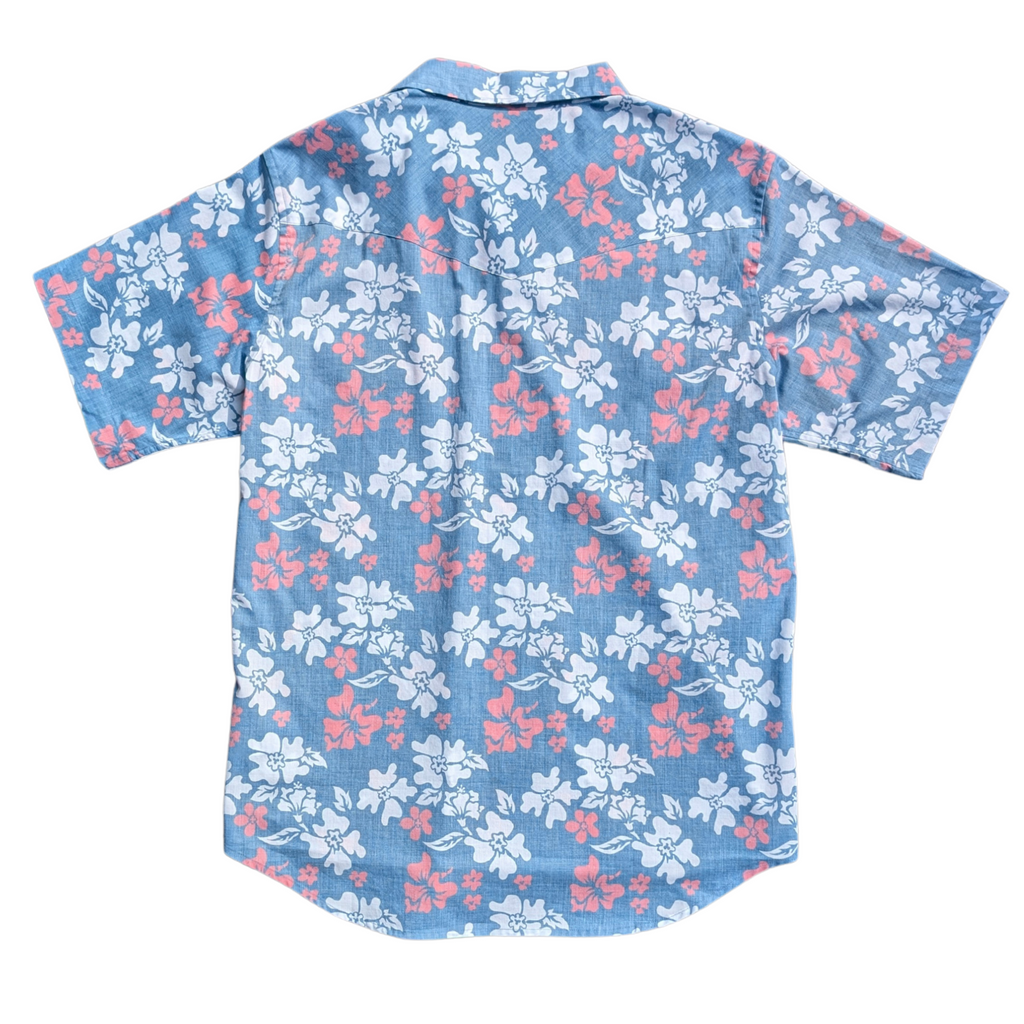 Tahitian Pareu Red White And Blue