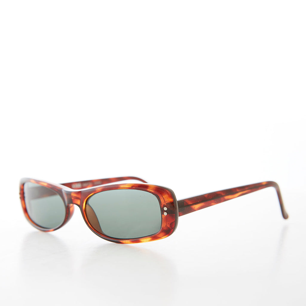 Small Fit Mod Rectangle Vintage Sunglasses - Velez