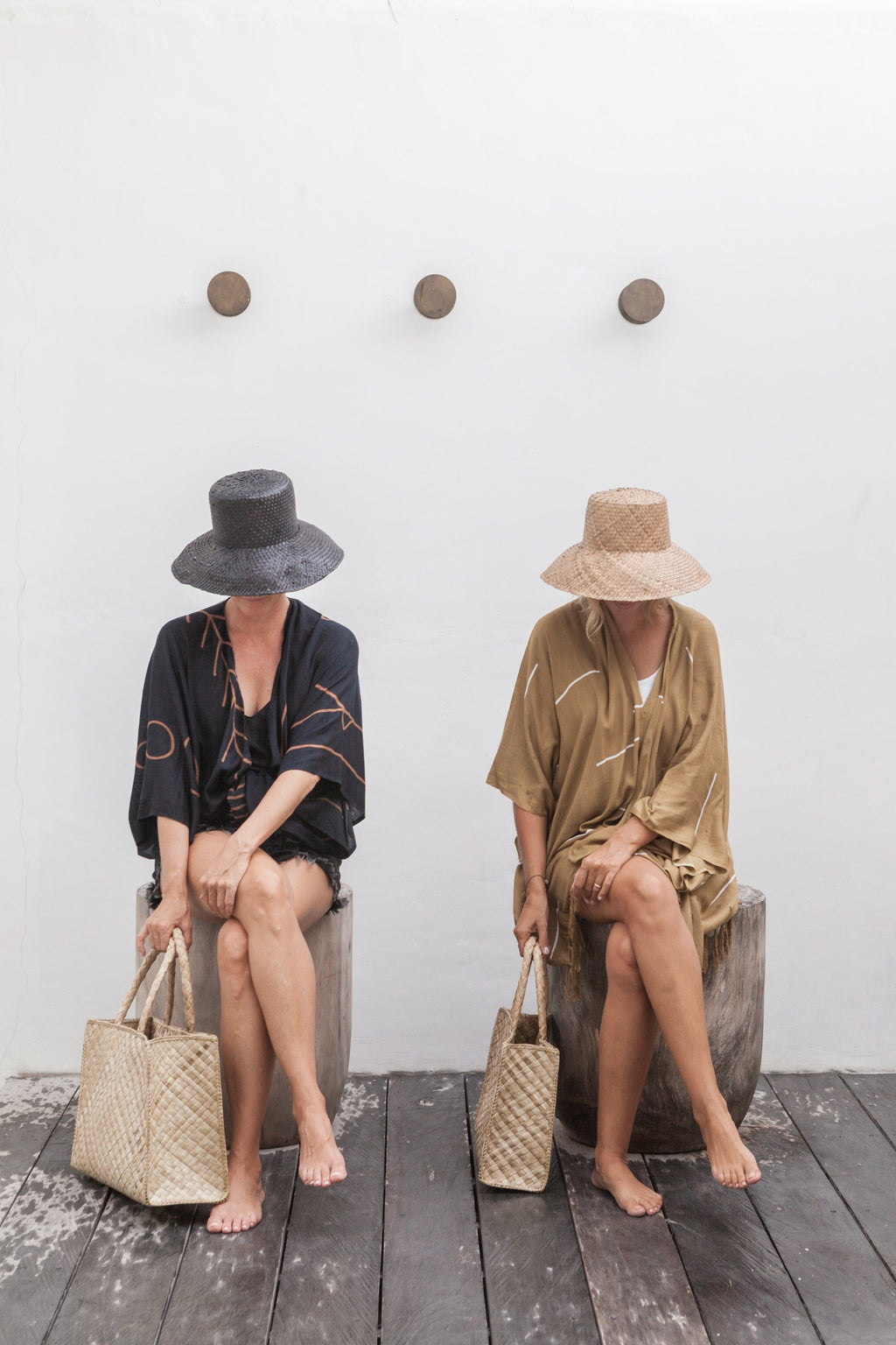 Ombre Woven Bucket Hat