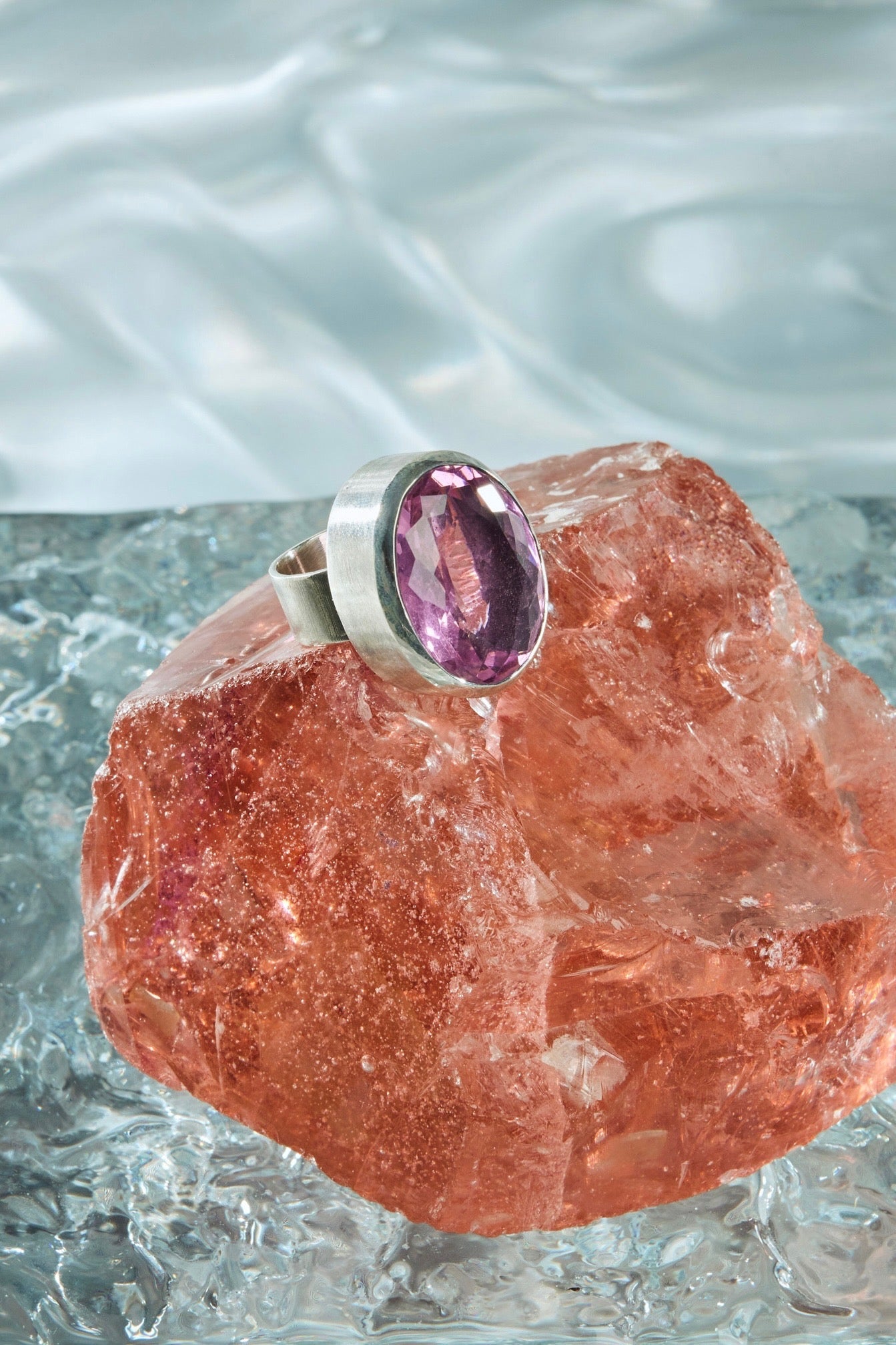 Mini Oval Colossus Ring in Pink Azalea (Silver) SHIPS IN FEBRUARY