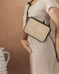 Vera Leather and Cane Belt Bag