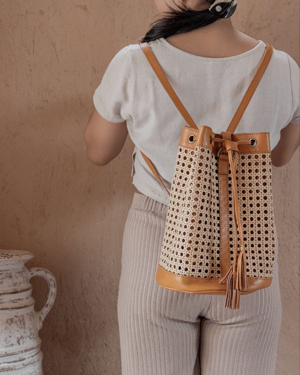 Raja Leather Backpack