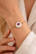 Wildflower Gold Bracelet Large Pendant