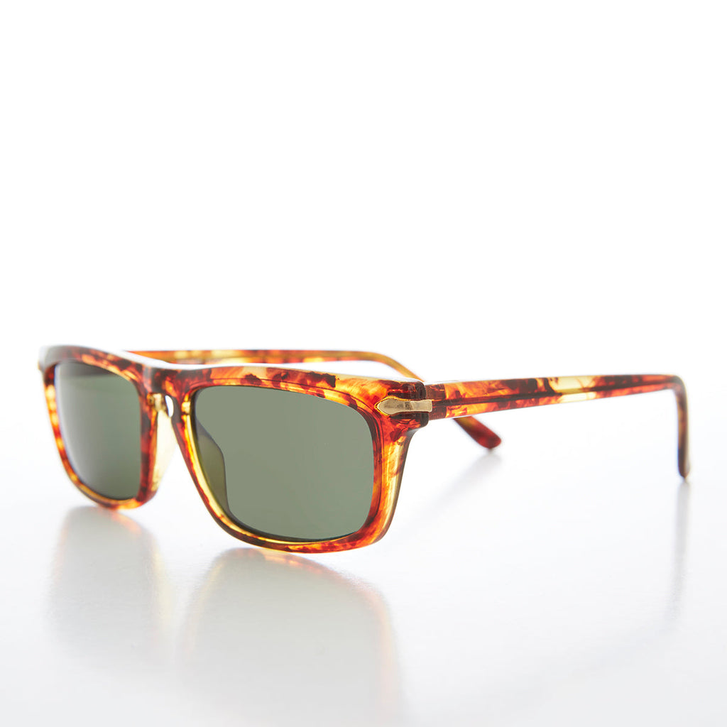 Slim Rectangular Beatnik Vintage Sunglass - Wilde