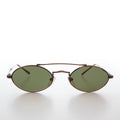 Gothic Oval Steampunk Vintage Sunglasses - Wink