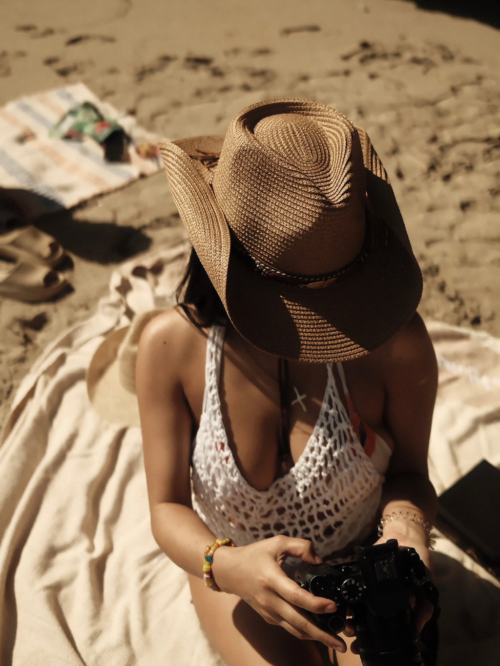 Whitewash Crochet Cover-Up Top