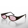 Black Oval 90s Vintage Sunglasses - Zal