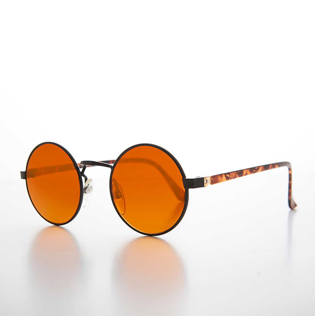 Round Amber Blue Light Blocking Sunglass - Zodiac