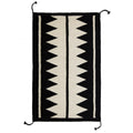 Zapotec Black & Ivory Rug #5
