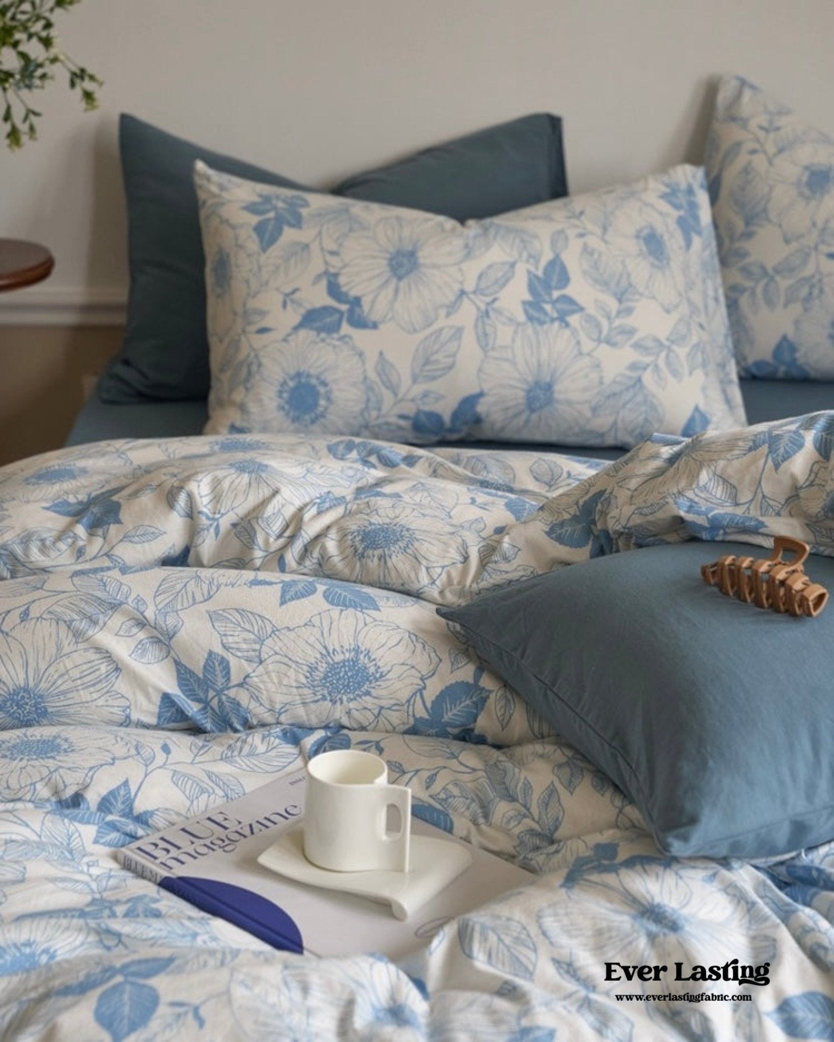 Adèle French Countryside Bedding Set / Blue
