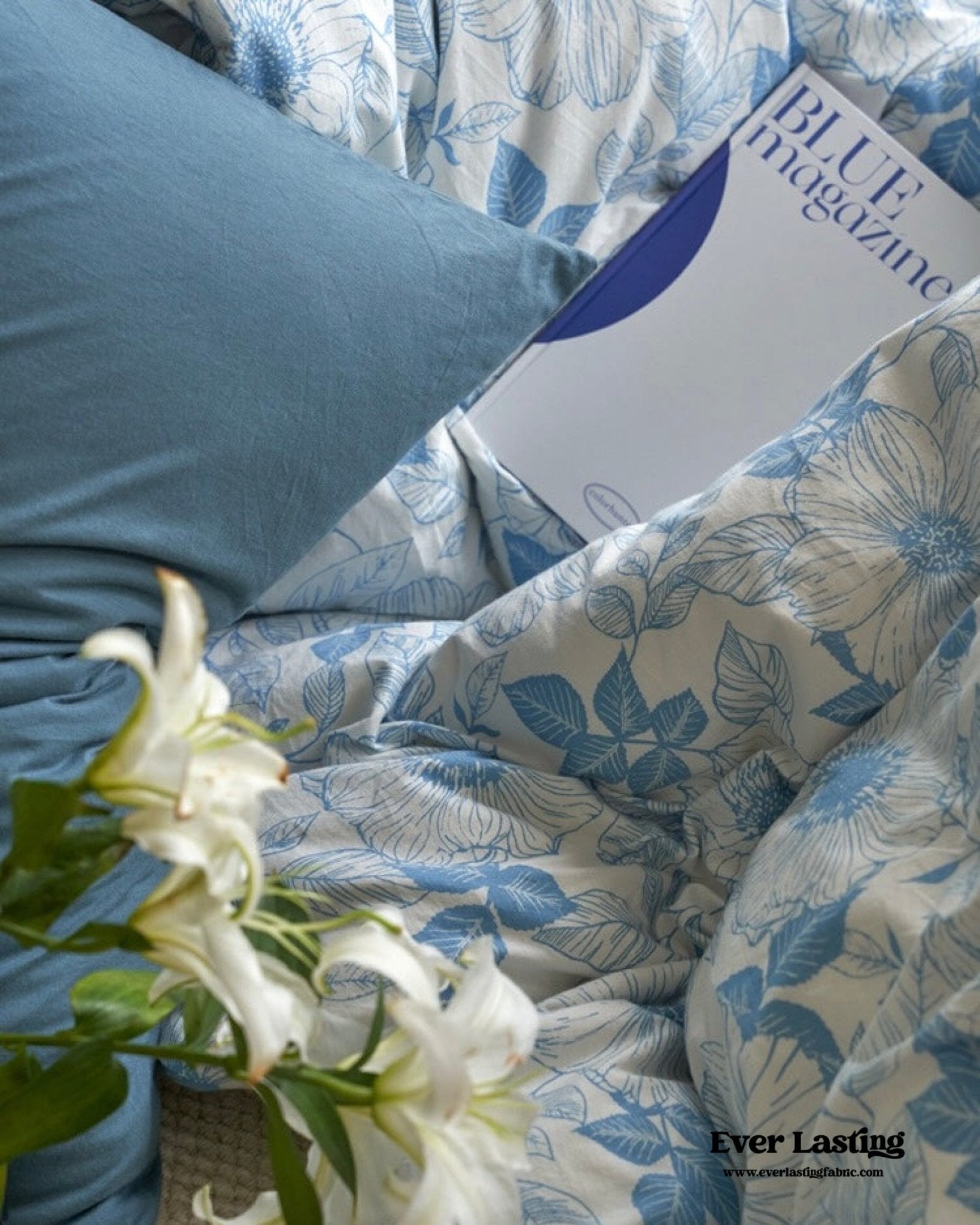 Adèle French Countryside Bedding Set / Blue