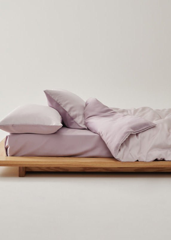 Adeline Pastel Silky Cooling TENCEL™ Bedding Set / White