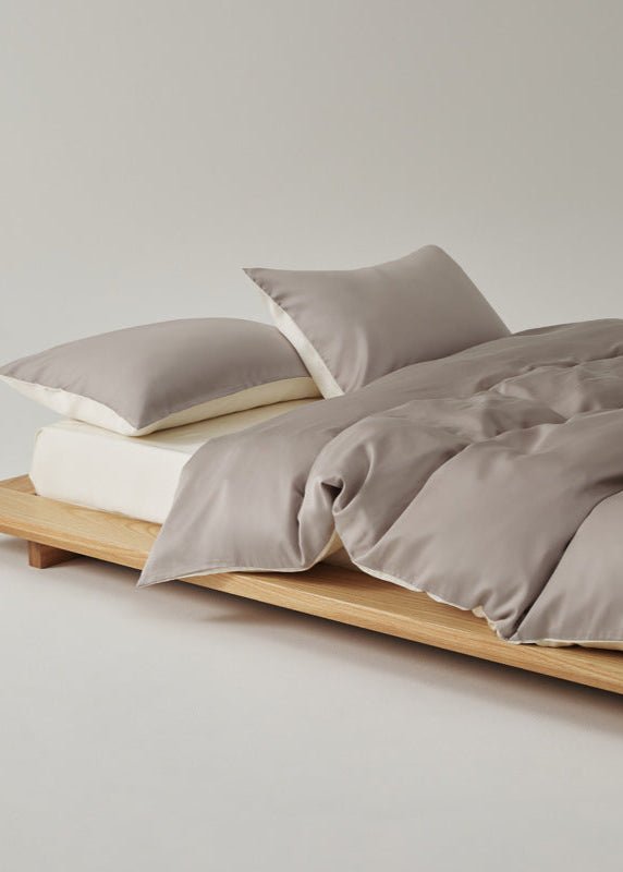 Adeline Pastel Silky Cooling TENCEL™ Bedding Set / Gray