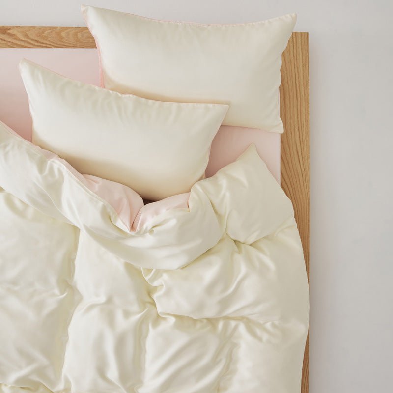 Adeline Pastel Silky Cooling TENCEL™ Bedding Set / Pink