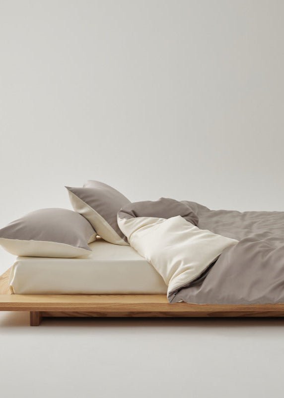 Adeline Pastel Silky Cooling TENCEL™ Bedding Set / Gray