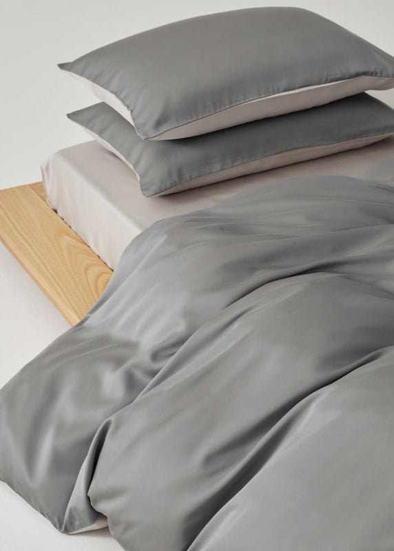 Adeline Pastel Silky Cooling TENCEL™ Bedding Set / Gray