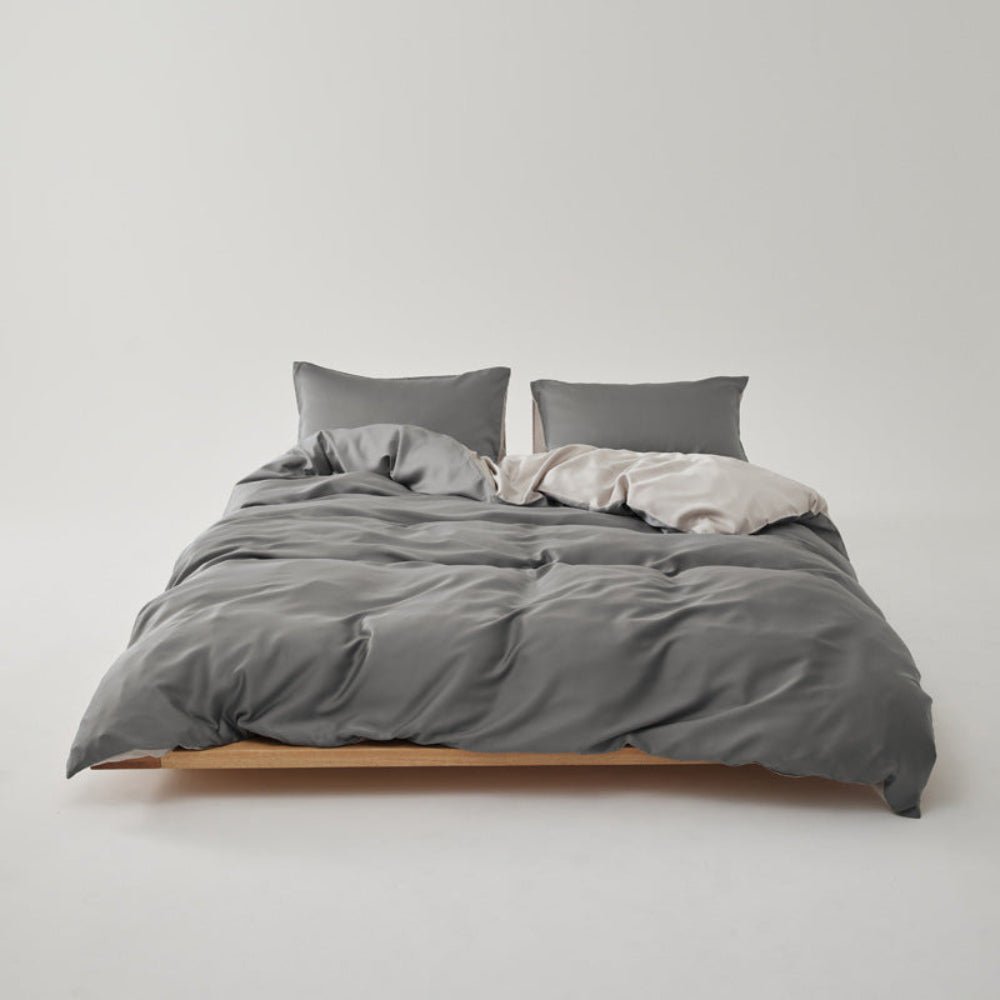 Adeline Pastel Silky Cooling TENCEL™ Bedding Set / Brown