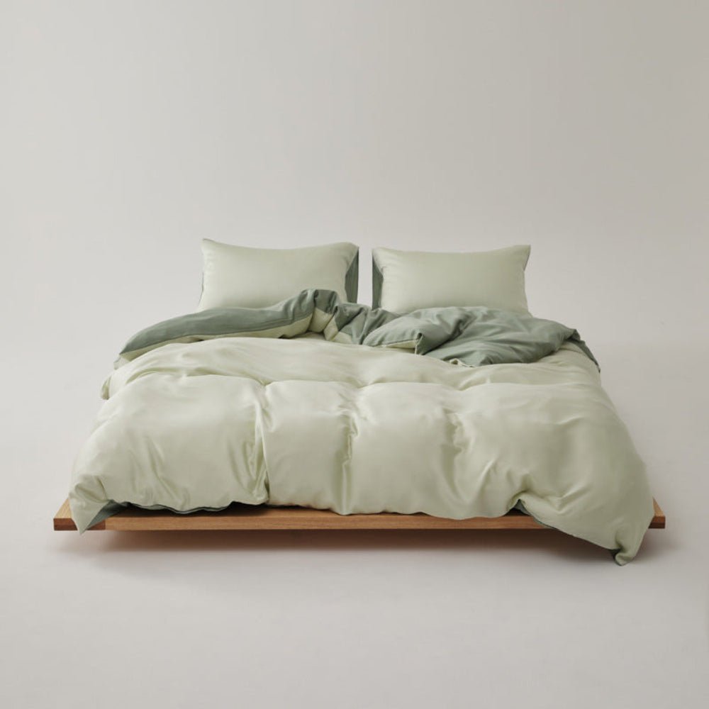 Adeline Pastel Silky Cooling TENCEL™ Bedding Set / Brown